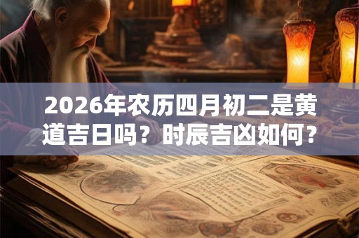 2026年农历四月初二是黄道吉日吗?时辰吉凶如何? 2026年农历四月初二是黄道吉日吗?时辰吉凶如何?
