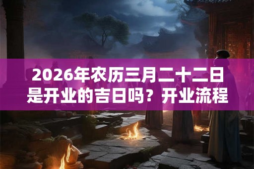 2026年农历三月二十二日是开业的吉日吗？开业流程是什么？