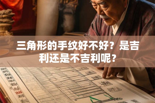 三角形的手纹好不好？是吉利还是不吉利呢？