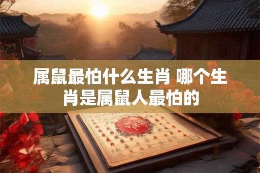属鼠最怕什么生肖 哪个生肖是属鼠人最怕的