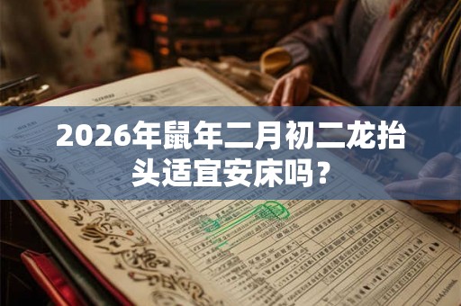 2026年鼠年二月初二龙抬头适宜安床吗？