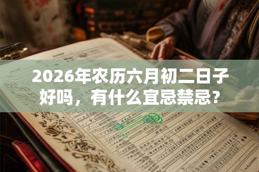 2026年农历六月初二日子好吗,有什么宜忌禁忌? 2026年农历六月初二日子好吗,有什么宜忌禁忌?