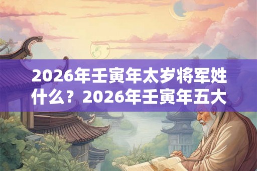 2026年壬寅年太岁将军姓什么？2026年壬寅年五大生肖犯太岁