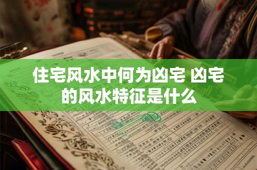 住宅风水中何为凶宅 凶宅的风水特征是什么