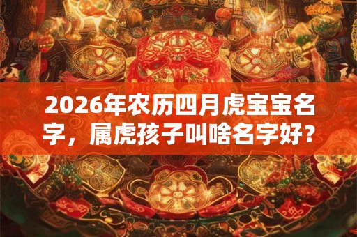 2026年农历四月虎宝宝名字，属虎孩子叫啥名字好？