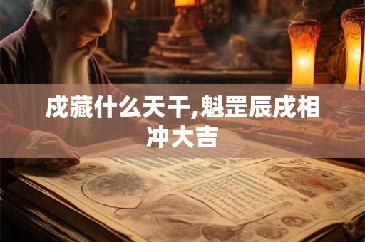 戍藏什么天干,魁罡辰戌相冲大吉