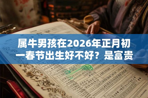 属牛男孩在2026年正月初一春节出生好不好？是富贵命吗？