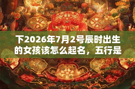 下2026年7月2号辰时出生的女孩该怎么起名,五行是什么? 下2026年7月2号辰时出生的女孩该怎么起名,五行是什么?