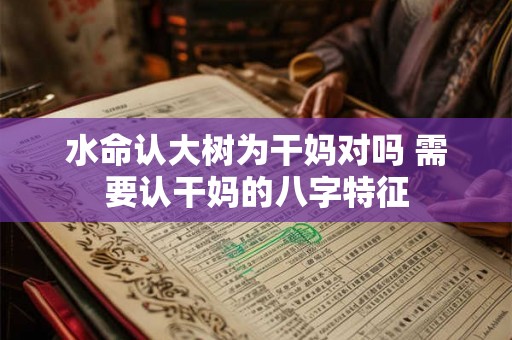 水命认大树为干妈对吗 需要认干妈的八字特征