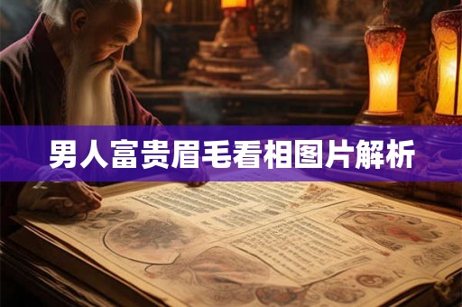 男人富贵眉毛看相图片解析