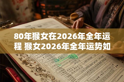 80年猴女在2026年全年运程 猴女2026年全年运势如何 80年猴女在2026年全年运程 猴女2026年全年运势如何
