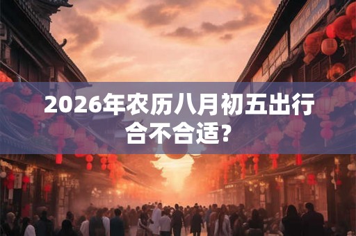 2026年农历八月初五出行合不合适？