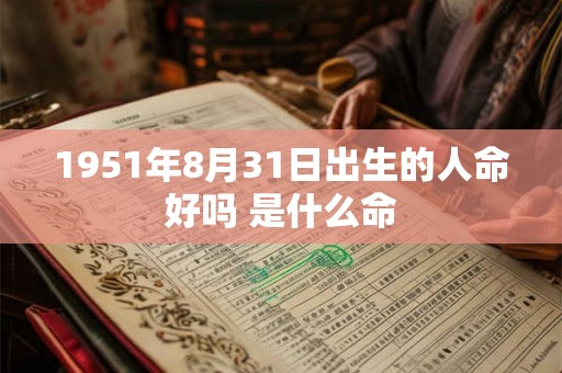 1951年8月31日出生的人命好吗 是什么命 1951年8月31日出生的人命好吗 是什么命