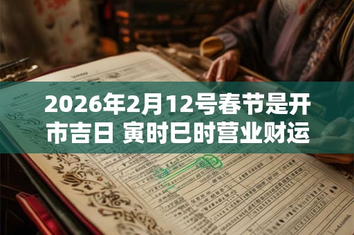 2026年2月12号春节是开市吉日 寅时巳时营业财运好