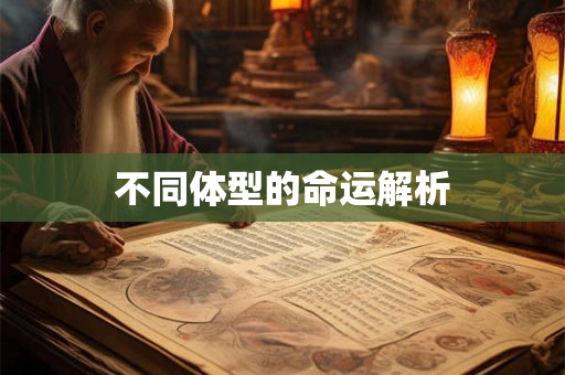 不同体型的命运解析 不同体型的命运解析