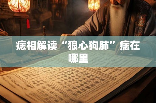 痣相解读“狼心狗肺”痣在哪里
