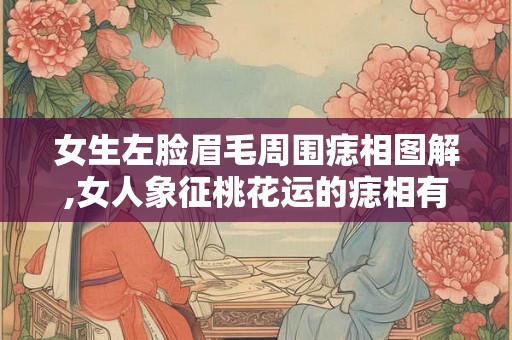 女生左脸眉毛周围痣相图解,女人象征桃花运的痣相有哪些？