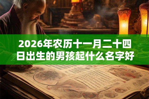 2026年农历十一月二十四日出生的男孩起什么名字好听有寓意? 2026年农历十一月二十四日出生的男孩起什么名字好听有寓意?