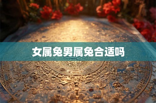 女属兔男属兔合适吗