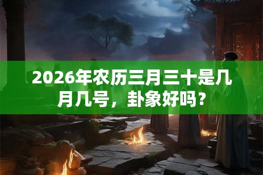 2026年农历三月三十是几月几号，卦象好吗？