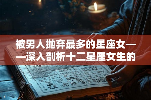 被男人抛弃最多的星座女——深入剖析十二星座女生的爱情问题 被男人抛弃最多的星座女——深入剖析十二星座女生的爱情问题