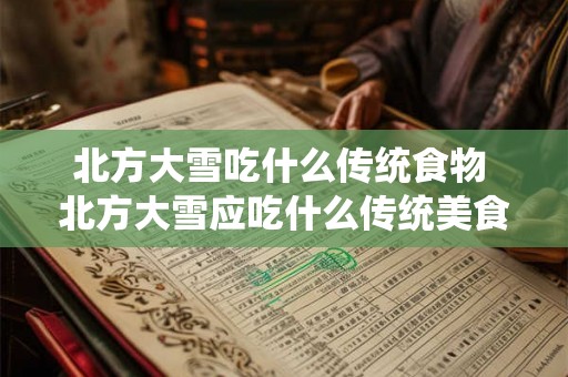 北方大雪吃什么传统食物 北方大雪应吃什么传统美食