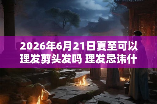 2026年6月21日夏至可以理发剪头发吗 理发忌讳什么日子