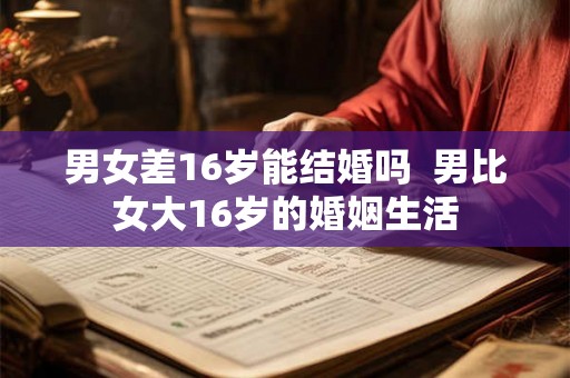 男女差16岁能结婚吗 男比女大16岁的婚姻生活 男女差16岁能结婚吗 男比女大16岁的婚姻生活