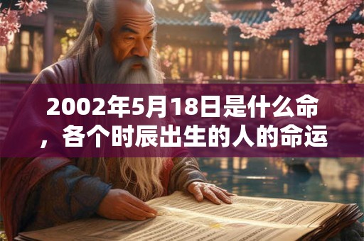 2002年5月18日是什么命,各个时辰出生的人的命运 2002年5月18日是什么命,各个时辰出生的人的命运