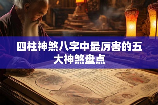 四柱神煞八字中最厉害的五大神煞盘点