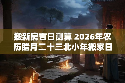 搬新房吉日测算 2026年农历腊月二十三北小年搬家日子好不好