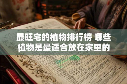 最旺宅的植物排行榜 哪些植物是最适合放在家里的