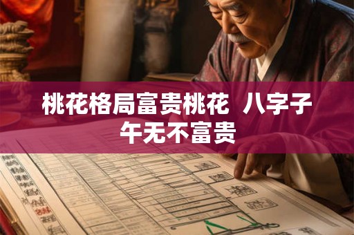 桃花格局富贵桃花  八字子午无不富贵
