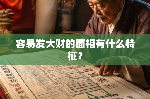 容易发大财的面相有什么特征? 容易发大财的面相有什么特征?