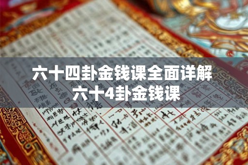 六十四卦金钱课全面详解  六十4卦金钱课