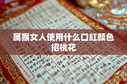 属猴女人使用什么口红颜色招桃花 属猴女人使用什么口红颜色招桃花