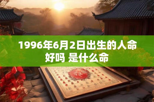 1996年6月2日出生的人命好吗 是什么命