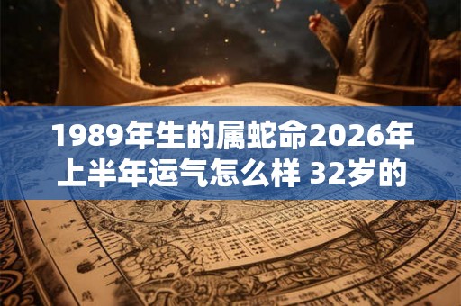 1989年生的属蛇命2026年上半年运气怎么样 32岁的生肖蛇