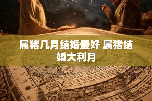 属猪几月结婚最好 属猪结婚大利月 属猪几月结婚最好 属猪结婚大利月