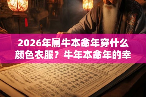 2026年属牛本命年穿什么颜色衣服？牛年本命年的幸运色是什么？