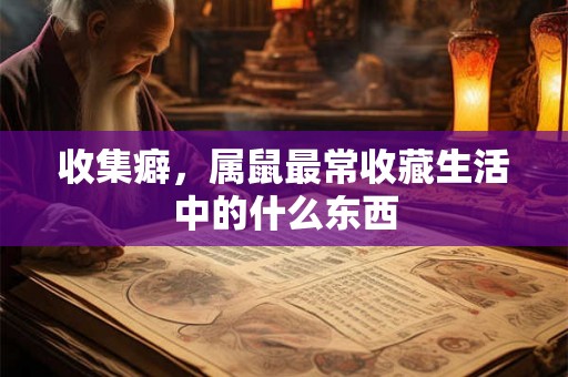 收集癖，属鼠最常收藏生活中的什么东西