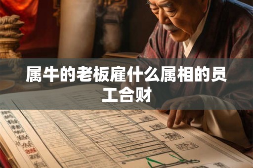 属牛的老板雇什么属相的员工合财 属牛的老板雇什么属相的员工合财