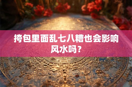 挎包里面乱七八糟也会影响风水吗？