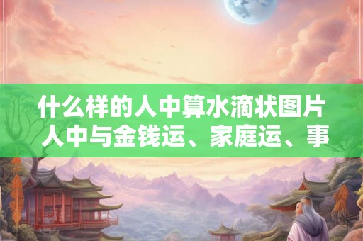 什么样的人中算水滴状图片 人中与金钱运、家庭运、事业运