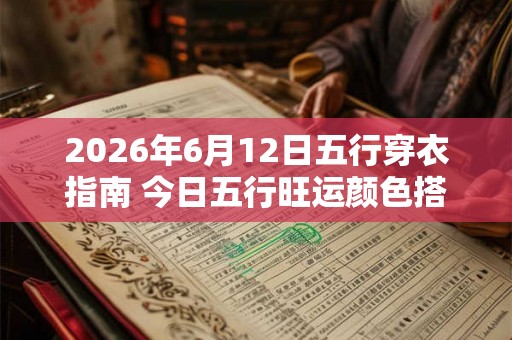 2026年6月12日五行穿衣指南 今日五行旺运颜色搭配