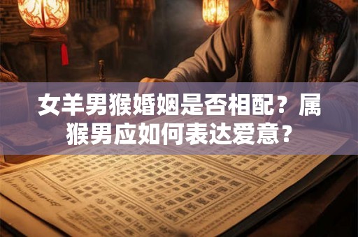 女羊男猴婚姻是否相配？属猴男应如何表达爱意？