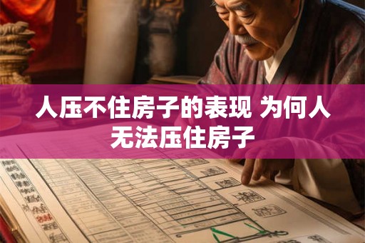 人压不住房子的表现 为何人无法压住房子