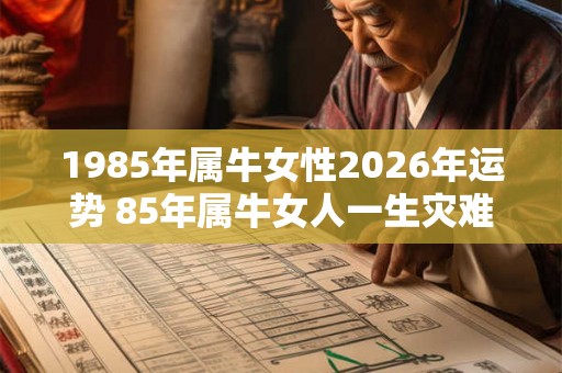 1985年属牛女性2026年运势 85年属牛女人一生灾难