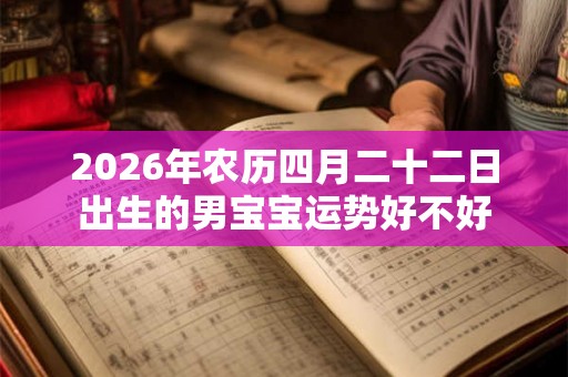 2026年农历四月二十二日出生的男宝宝运势好不好 2026年农历四月二十二日出生的男宝宝运势好不好