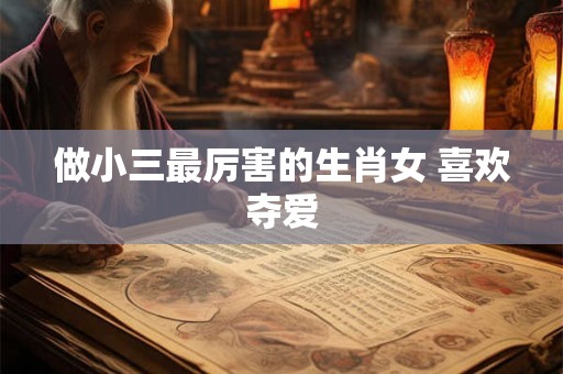 做小三最厉害的生肖女 喜欢夺爱
